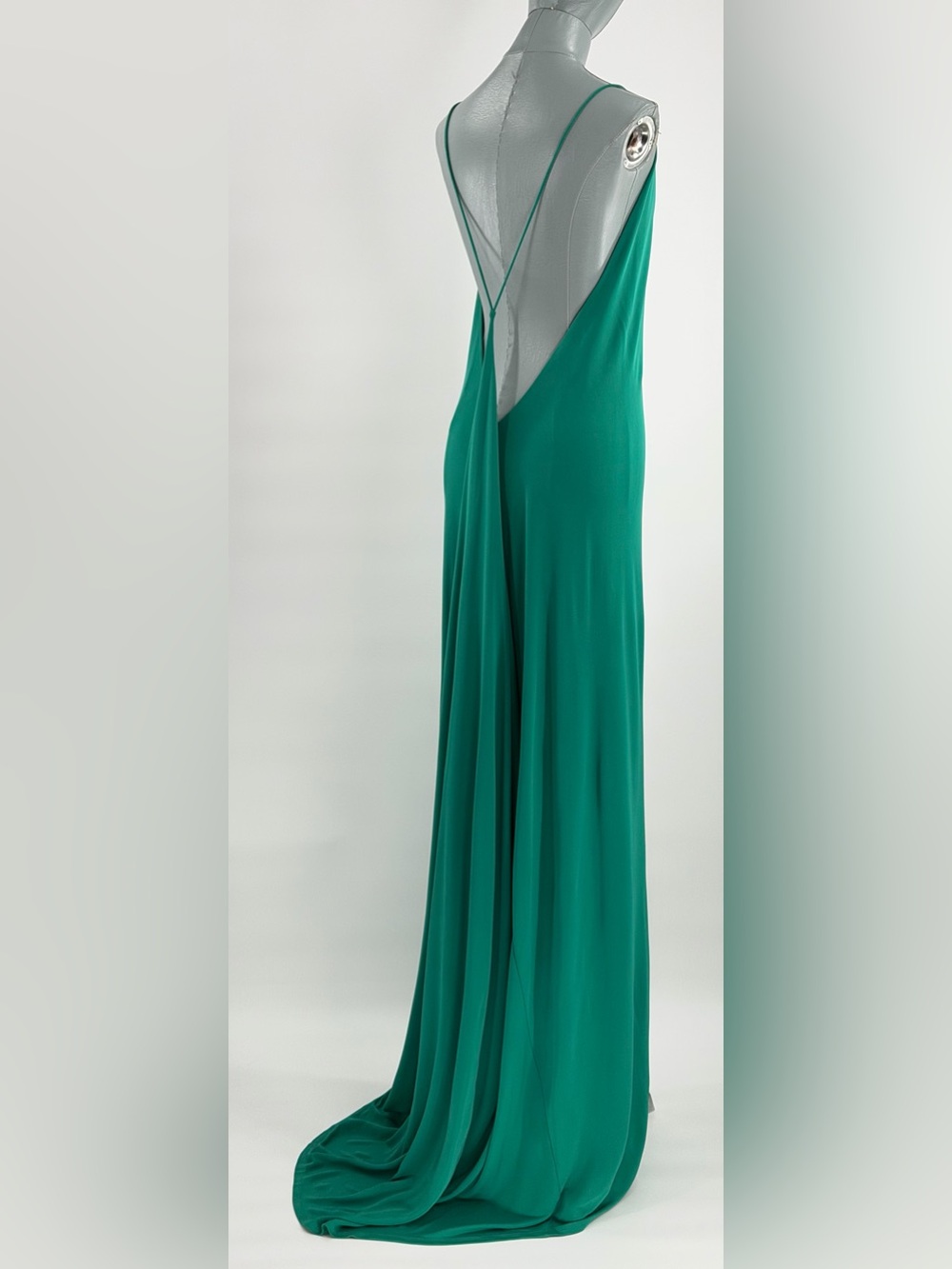 🆕 RAT & BOA 🧿 NWOT Amora Back Draped Jersey Dress, Green - Sz M - Picture 6 of 16